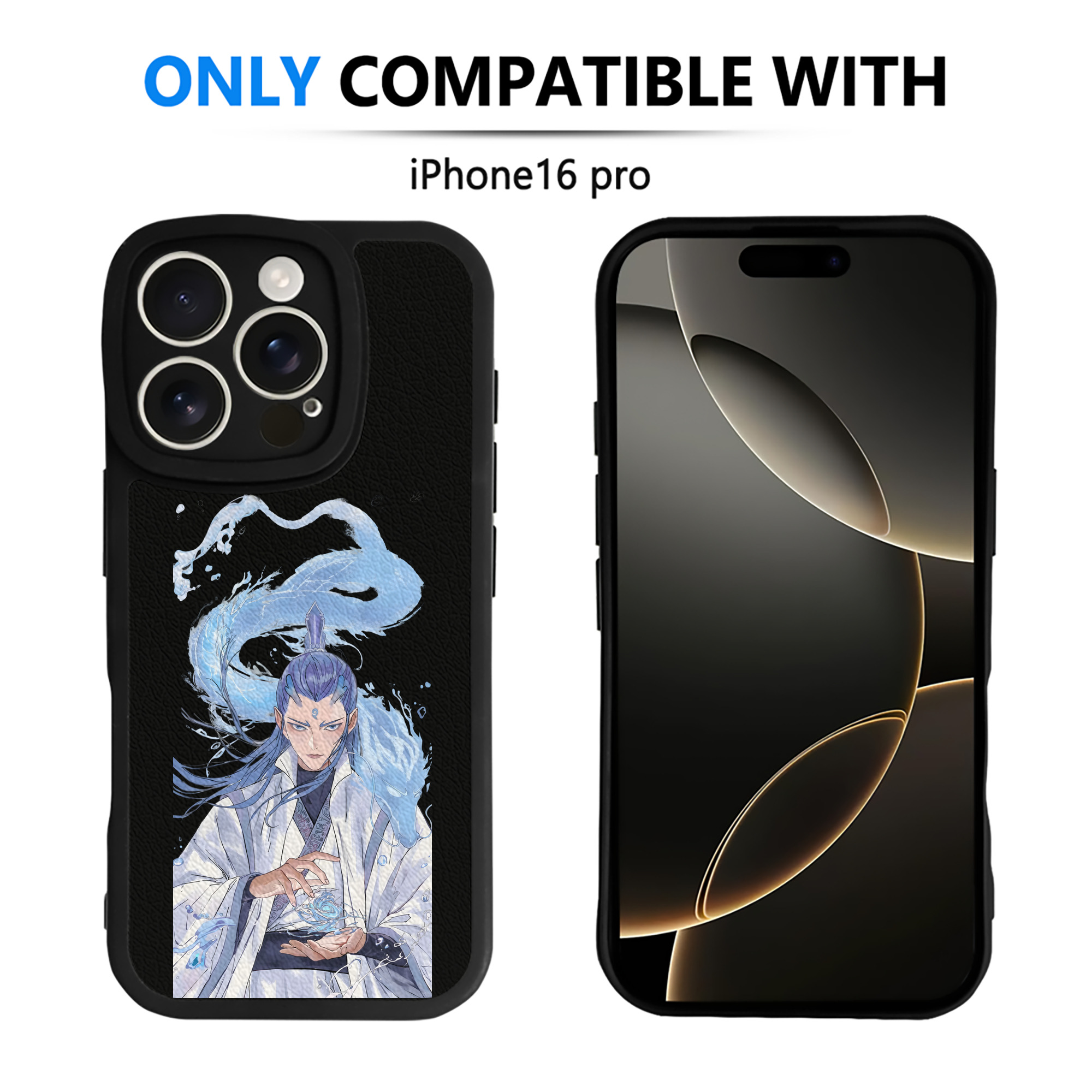 （画像用） Ne Zha 2 ナタ 魔童の大暴れ 【iPhone 16シリーズ対応】シリコンスマホケース（レザー調） 材質：シリコン